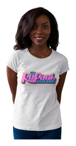 Playera Unisex Blanca De Ru Paul Drag Race Serie En Oferta 