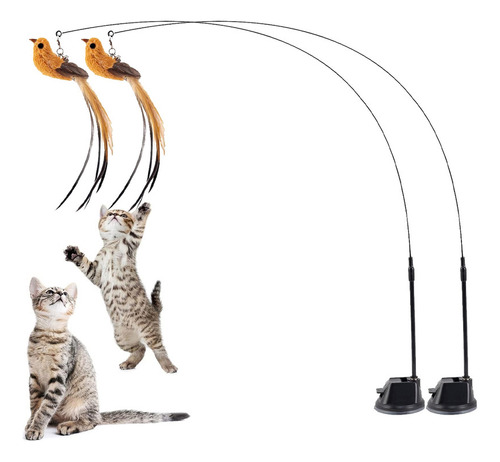 Ventosa Fija Interactiva Para Gatos Con Forma De Varita Para