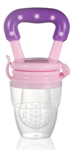 2 Und Chupeta Alimentadora Porta Frutas Mordedor Silicone Cor Rosa Tamanho Da Chupeta Médio