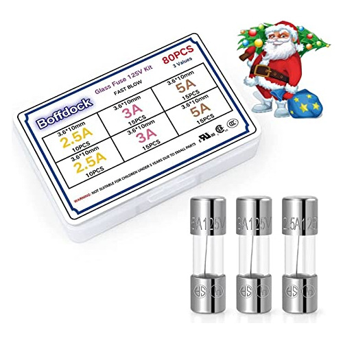 Kit De Fusibles De Luces De Navidad De 80 Piezas 125v 0...