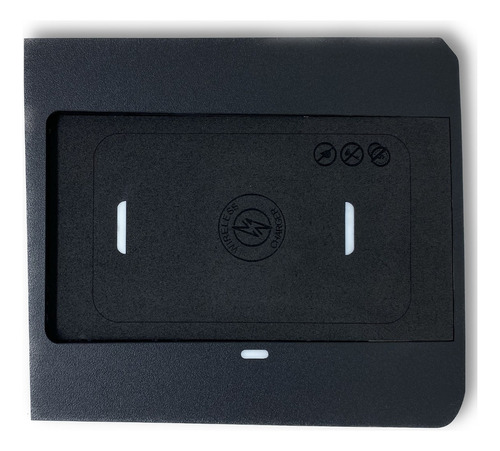 Carregador Celular Indução Wireles Sem Fio Veicular Polo 23 Cor Preto