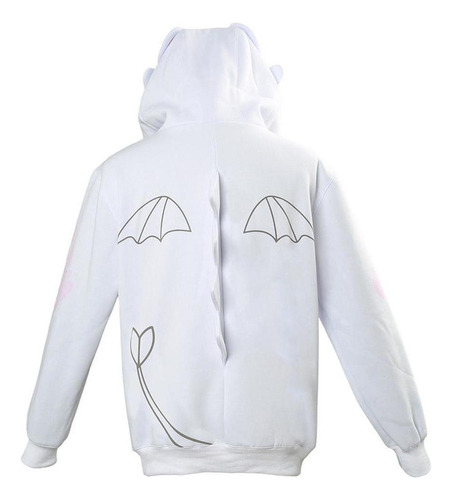 L Cómo Entrenar A Tu Dragón Light Fury Sudadera Cosplay