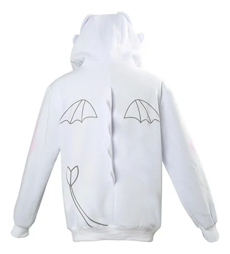 L Cómo Entrenar A Tu Dragón Light Fury Sudadera Cosplay