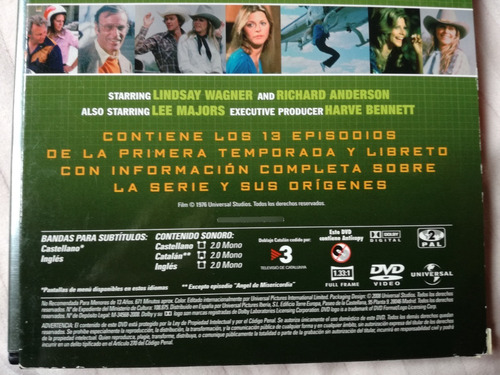 La Mujer Bionica : Temporada Uno Dvd Original