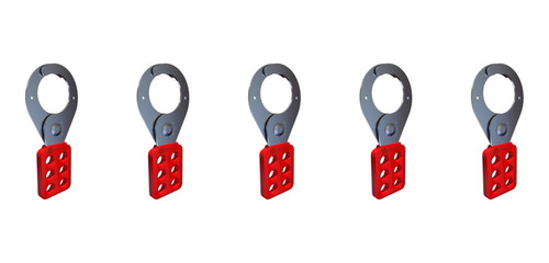 Imagem 2 de 5 de Garra Bloqueio Energia Loto Máquina Seccionadora Kit 5un