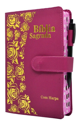 Imagem 1 de 8 de Bíblia Sagrada Rc Letra Hipergigante Pink Feminina 