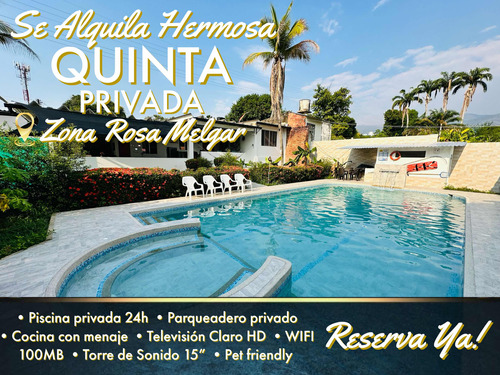 Se Alquila Hermosa Casa Quinta Privada Zona Rosa Melgar