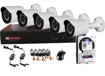 Comprar Kit Vigilancia 8ch 5cam Fullhd+disco1tb Púrp Matko Seguridad