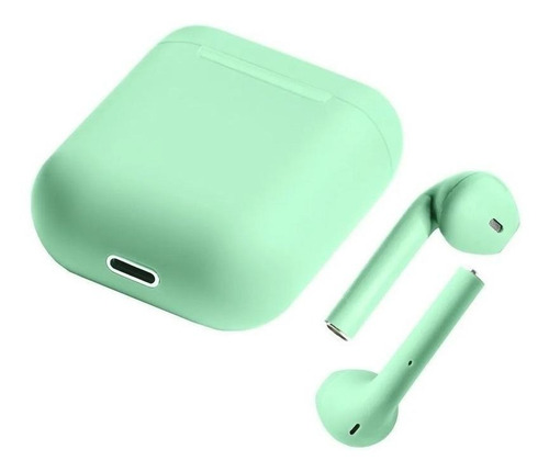 Fone de ouvido sem fio i12 TWS verde