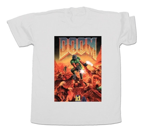 Imagen 1 de 2 de Remera Doom Unisex Videojuego, Gaming, Retro, 90s Geek