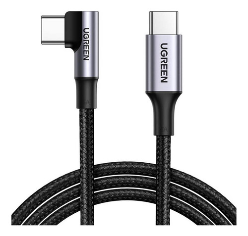 Cabo Ugreen Usb-c 90° Pd 100w Carregamento Rápido 1 Metro