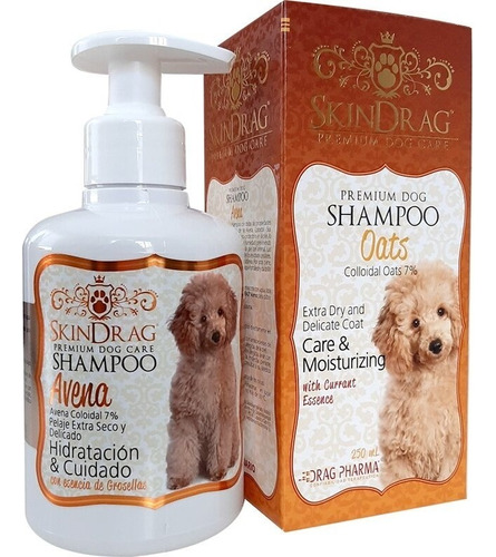 Shampoo Para Perro 250 Ml  - Avena - Hidratación Y Cuidado