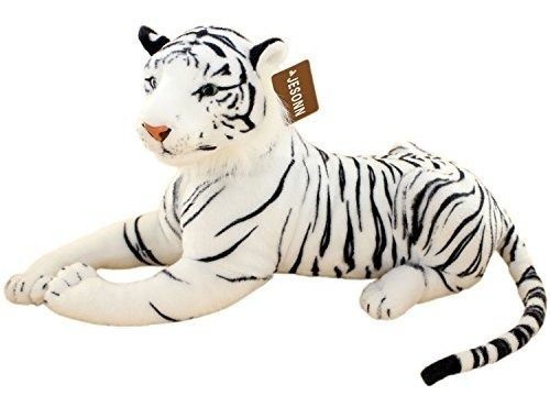 Jesonn Realistic Big Stuffed Animals Tiger Plush Gato Fuxq1