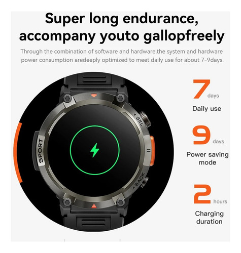 Reloj Inteligente Bluetooth Lemfo Outdoor Sport