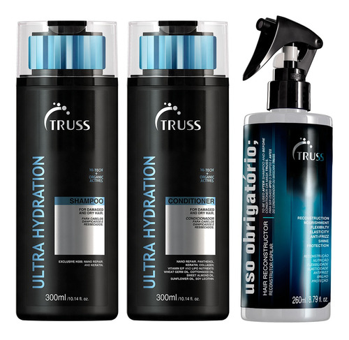 Truss Shampoo + Cond Ultra-hidratante+ Masc+ Uso Obrigatorio