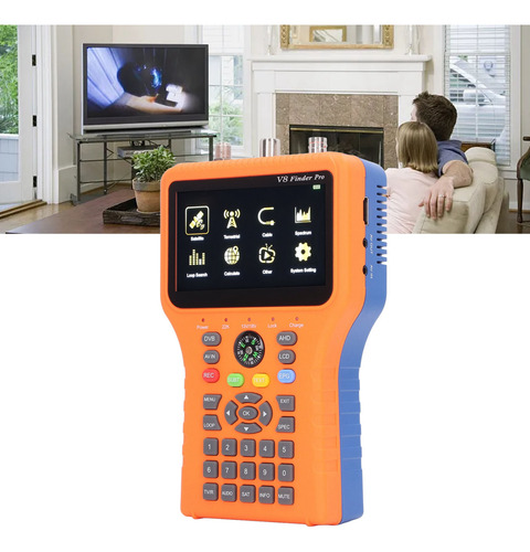 Medidor De Sinal Finder V8 Pro2 Fta S2 S2x Tela Lcd De 4,3 P
