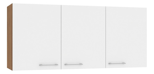 Mueble Auxiliar Aéreo Cocina Opie 120 3 Puertas Vekka Color Blanco