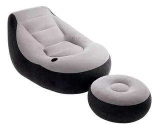 Sillón Puff Inflable Ultra Lounge Intex +posa Pies+posa Vaso