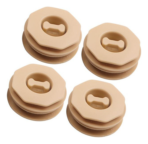 Paquete De 4 Clips Para Alfombrilla De Coche, Soporte Beige