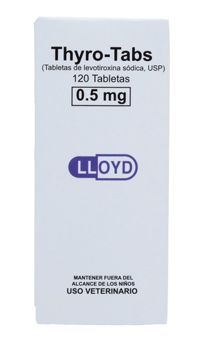 Thyro-tabs 0.5mg 120 Tabletas 