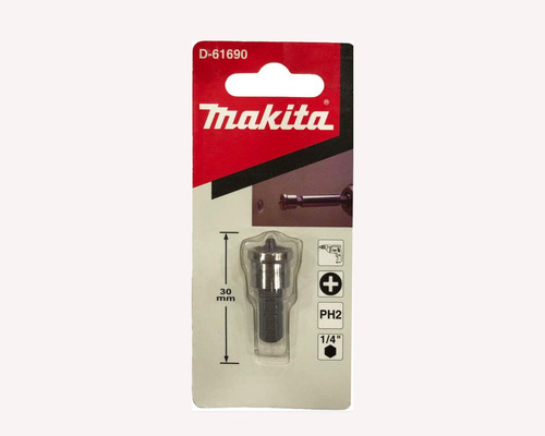 Punta Ph2 Con Tope Makita D-61690 P/ Placa Yeso Durlock Mkb