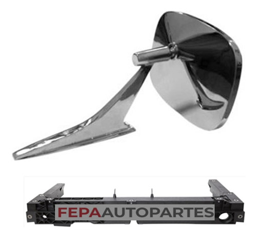 Cacha Espejo Exterior Chevrolet Pick Up C-10 74 Cromado