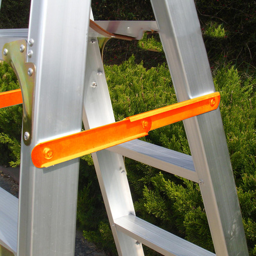 2x Escalera De Tijera Plegable Bisagra Escalera Naranja