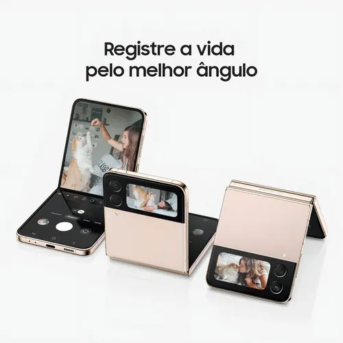 Samsung Galaxy Z Flip4 5g Dobrável 128gb 8gb Ram Preto (Novo com