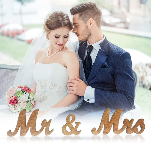 Mr And Mrs Signs, Grandes Letreros De Madera Mr  Mrs Le...