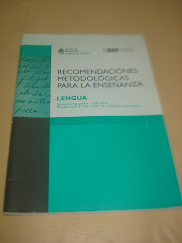 Recomendaciones Metodologicas Para La Enseñanza (lengua) Exc