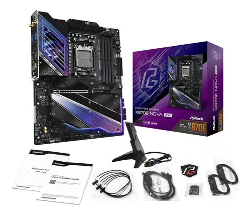 Mother Asrock X870e Nova Wifi Am5 Amd Ddr5 Serie 8000 9000