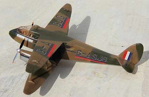 Maqueta Armable Avión Dh Dragon Rapide, 1/72. Jp