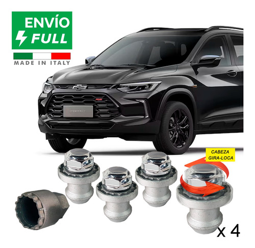 Tuercas Antirrobo Chevrolet Tracker 2023 - Galaxilock Antirr