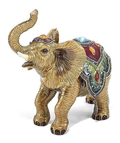 Joyeros - Sólido Bejeweled Taj Mahal Elefante Joyero