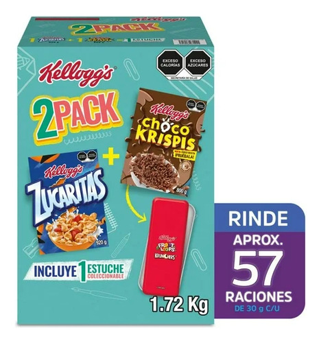 Cereal Kellogg's 2 Pack Zucaritas 920 G + Chocokrispis 800 G