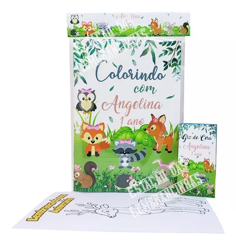 Livro de Colorir e de Atividades personalizado de Natal