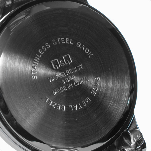 Reloj Q&q Hombre Plata Casual Analógico Qa45j202y