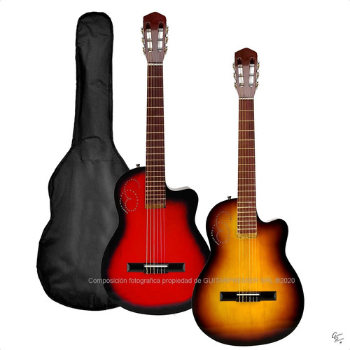 Imagen 8 de 10 de Guitarra Electroacustica Media Caja Cuerdas Nylon Eq Fishman