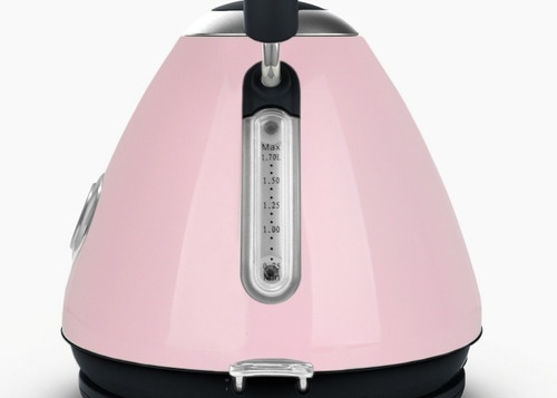 Imagen 5 de 7 de Pava Eléctrica Peabody Vintage Acero 1.7 Lts Rosa Termometro