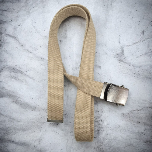 Cinto Marinero De Soga Niquel 3cm Lazos Cinturones Ig Beige 110 (120cm)