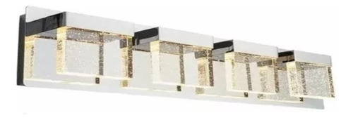 Lámpara De Pared 4 Focos, Led Vanity Moderna Msi