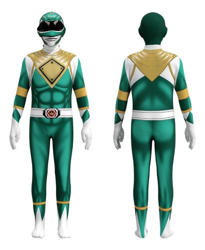 Traje Cosplay Mighty Morphin Power Rangers Para Niño/adulto