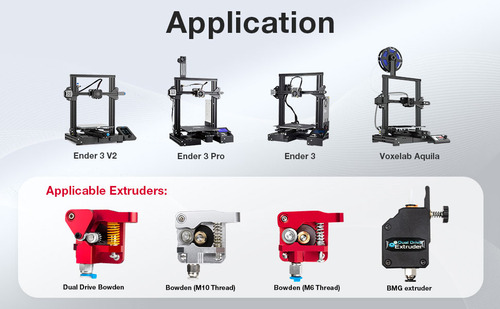 Kit Extrusor De Función Directa Unitak3d Impresora Ender 3 12v