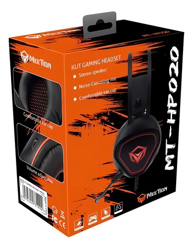 Audifonos Gamer Con Cable Hp020 Sonido Envolvente Meetion