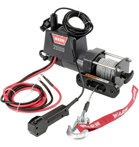Winch Warn 2000lb, 1 Tonelada 12v Utilitario, 4x4, Atv, Rzr