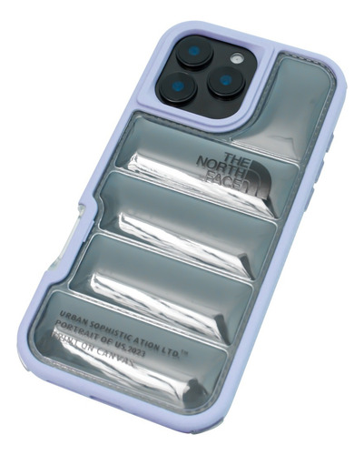 Funda Transparente The North Face Para Iphone 16 Lila Iphone 16 Plus
