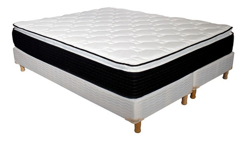 Sommier Colchon Queen Inducol Pocket Extra Comfort 160 X 200