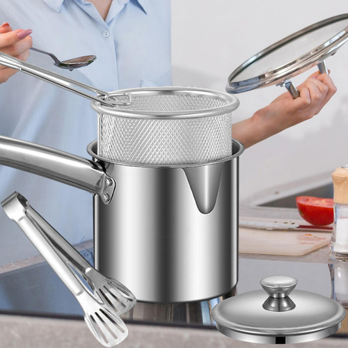 Fryer Pan Butter Warmer Pot Cooking Pot Net Basket Style D