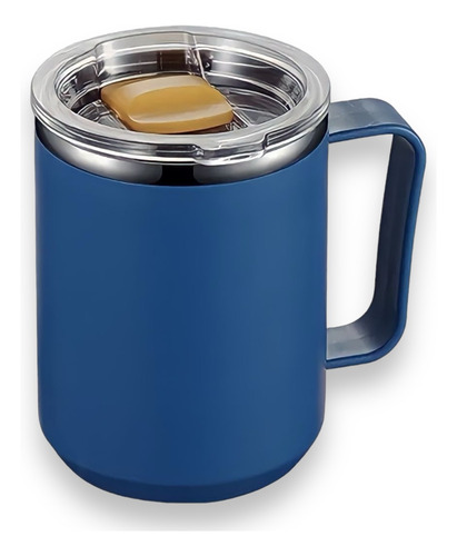 Taza De Café Aislada Con Asa De Acero Inoxidable Doble Pared