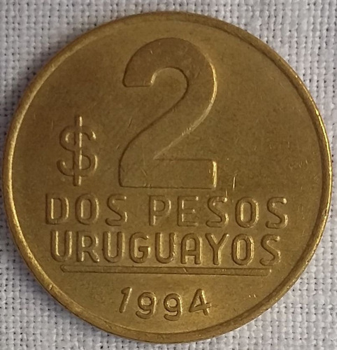 Moneda Dos Pesos Uruguayos 1994